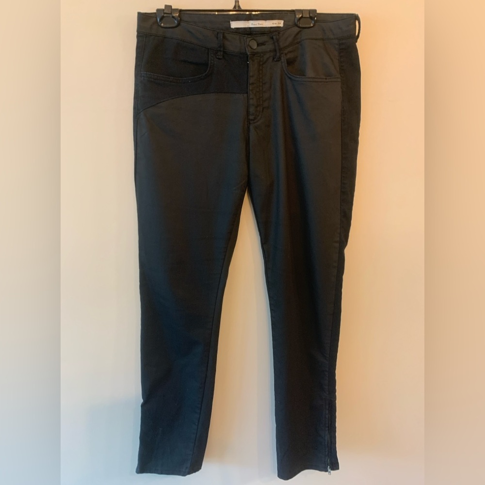 PART 2 Black Straight-Leg Pants